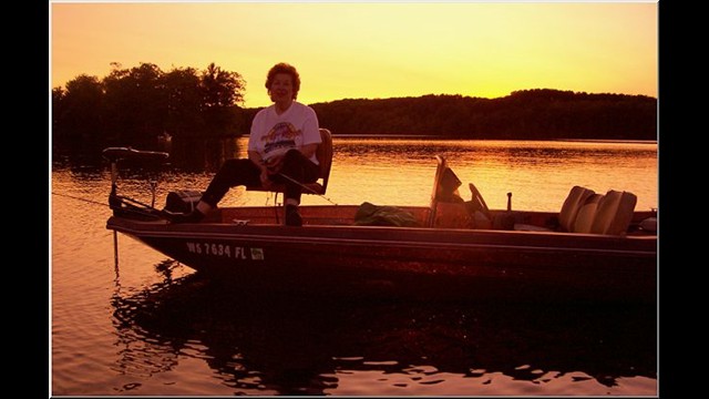 Fishing At Sunset