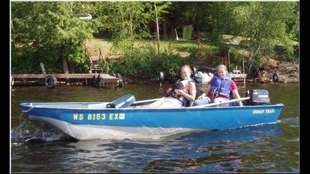 Young Girls Boating